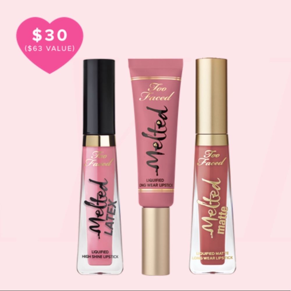 All (3) Full Size Too Faced Lips - Yes, 3 for $30 - Picture 2 of 8